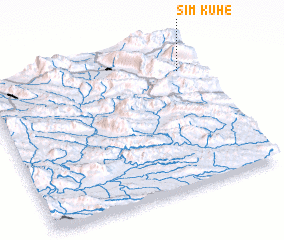 3d view of Kūh-e Sīm